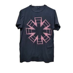 Vintage Red Hot Chilli Peppers T Shirt Live Floor Asterisk Double Sided Adult S